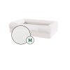 Bolster cat bed cover only - medium - marengs hvid