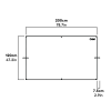 Clear wind break kit til hønseindhegning dimensioner (810.0107)