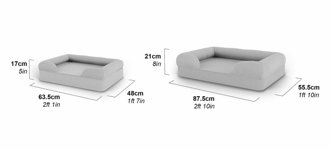 Bolster memory foam kat seng dimensioner Bolster memory foam kat seng dimensioner