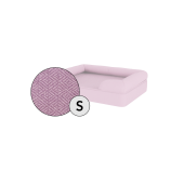 Omlet memory foam bolster hundeseng lille i lavendel lila