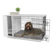 Fido Studio  36 hundekasse med garderobeskab hvid