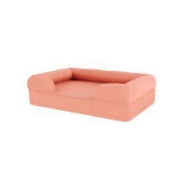 Bolster seng fersken pink