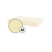 Mellemstor pude til hundeseng i honeycomb pollenprint fra Omlet.