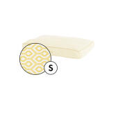 Lille pudebetræk til hundeseng i honeycomb pollenprint fra Omlet.