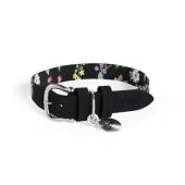 Medium designer hundehalsbånd i Midnight Meadow-design