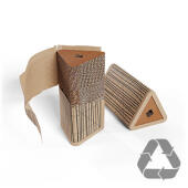 Genanvendelig genbrugspakke af genbrugspap til korte og vægmonterede Stak kradsetræer til katte