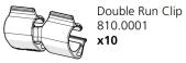 Dobbeltløbet klip 810.0001
