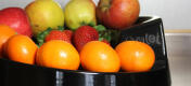 Rollabowl frugtskålen er en stilfuld løsning til opbevaring af frugt