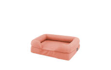 En lille 24 memory foam bolster seng i pink