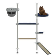 Gymnastiksættet udendørs Freestyle cat pole system opsat