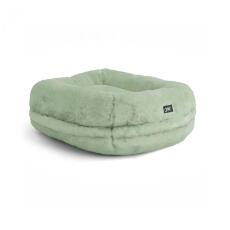 Omlet Lux ury super soft donut katteseng i mintgrøn farve