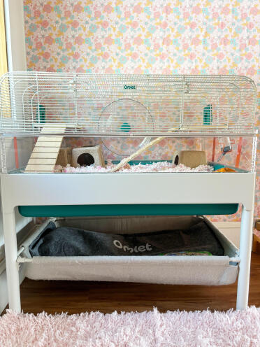Vi er helt vilde med vores nye Omlet hamsterhabitat! 