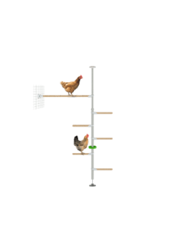 Poletree kyllingestænger til hønsegård - hendurance kit