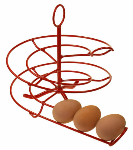 Rødt æggekryds med 3 æg på