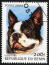 En boston terrier på et vestafrikansk frimærke