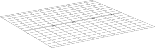 Et diagram over gulvpanelerne i en Eglu Classic hutch under gulvudvidelse