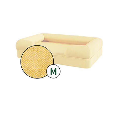 Bolster cat bed cover only - medium - mellow yellow