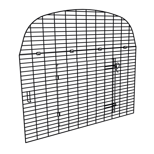 Eglu Go panel bagpå med dør (005.0251)