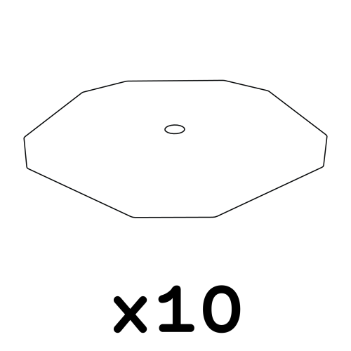 Geo fuglebur - pakke med 10 papirunderlag