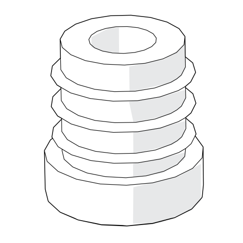 Rund rørstuds od 19mm 800.0066
