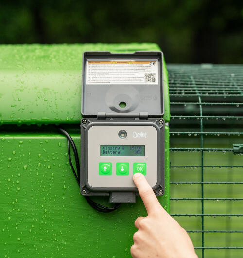 Kontrolpanel med lyssensor til fingertryk