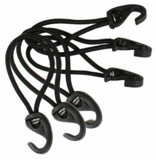 6 sorte bungee cord til hønsehusdæksler.