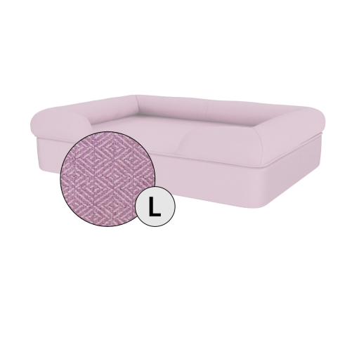 Omlet memory foam bolster hundeseng large i lavendel lilla