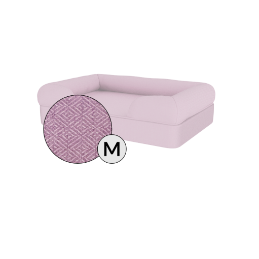 Omlet memory foam bolster hundeseng medium i lavender lilac