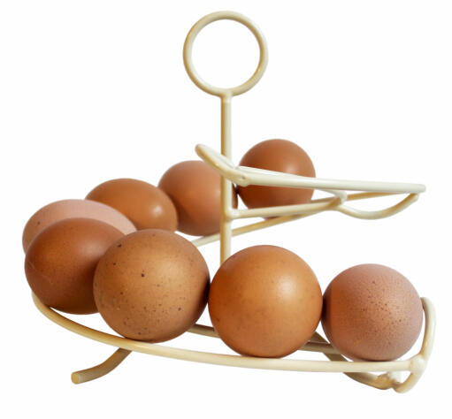 En cremefarvet æggekrymmel med masser af æg på