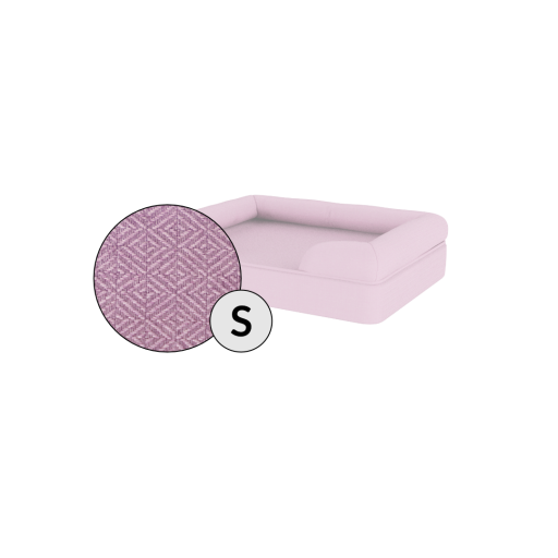 Omlet memory foam bolster hundeseng lille i lavendel lila