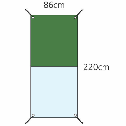 Mål for Eglu Cube  1m combi cover