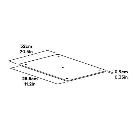 Bundplade til hundeseng 36 dimensioner (093.1009)