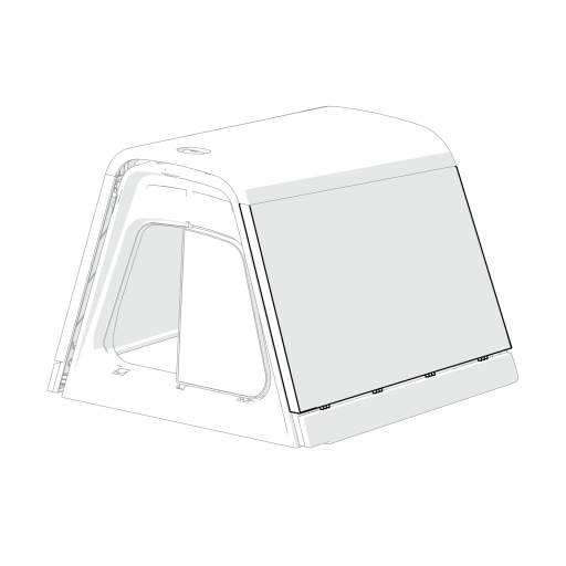 Eglu Go & Eglu Go UP ydre sidepanel, venstre (005.0007.0005)