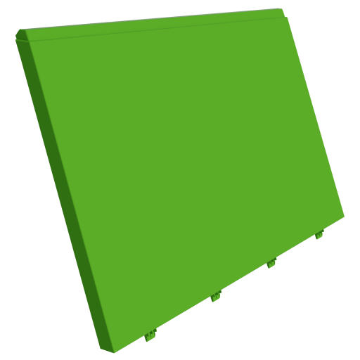 Eglu Go - ydre sidepanel, venstre, bladgrøn