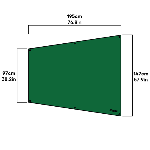 Heavy duty cover til Eglu Classic - mål i fuld længde (810.0089)