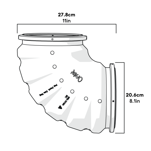Zippi boks-tunnel 90 dimensioner (063.0012)