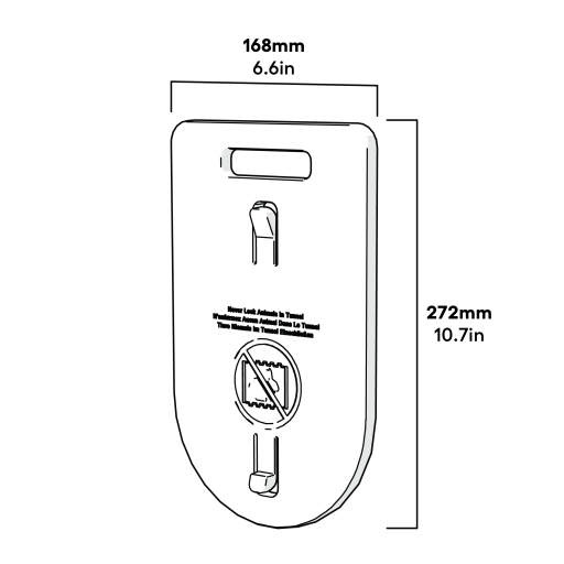 Zippi dimensioner på skydedøre (063.1001)