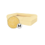 Omlet memory foam bolster hundeseng medium i mellow yellow