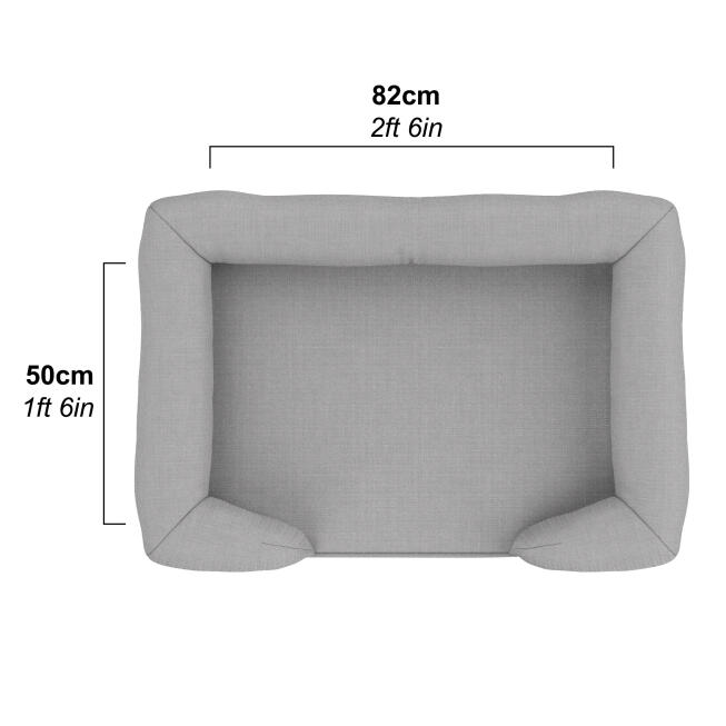 Omlet bolster stor hundeseng dimensioner