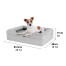 Omlet hund bolster seng dimensioner små Omlet hund bolster seng dimensioner små
