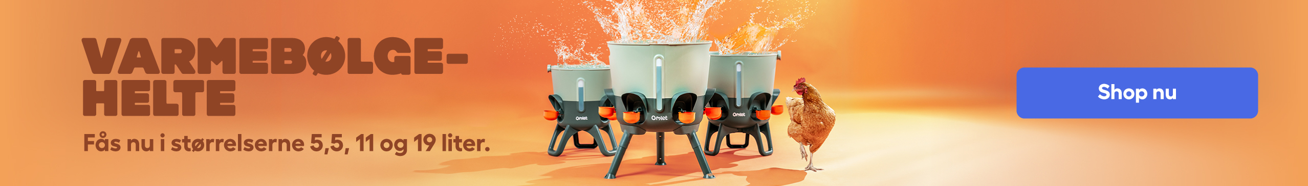 omlet insulated chicken waterer range
