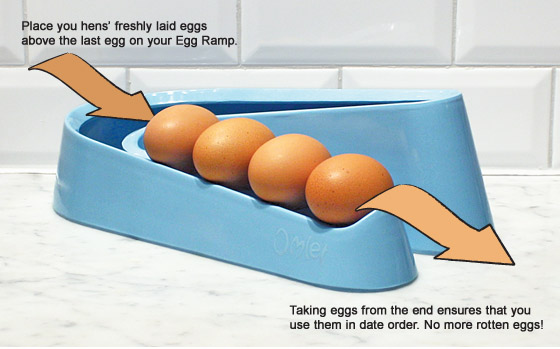 Hvordan man bruger Egg Ramp™ til at holde orden i sine æg.
