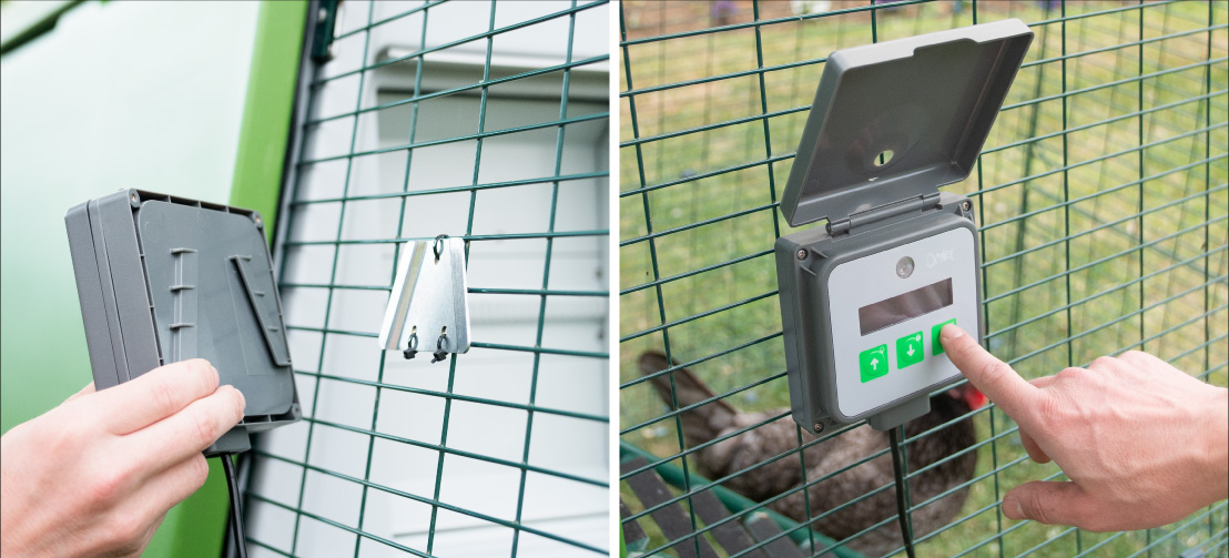 Placér dit kontrolpanel hvor som helst på hønsehuset eller gården