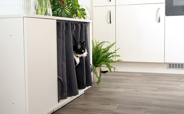 Elegant design, Maya Nook vil se godt ud i dit hjem og give din kat dens eget sted